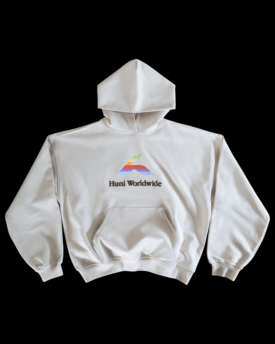 1980s Logo Hoodie - Off-White - by Mona Thomas – Huni Design