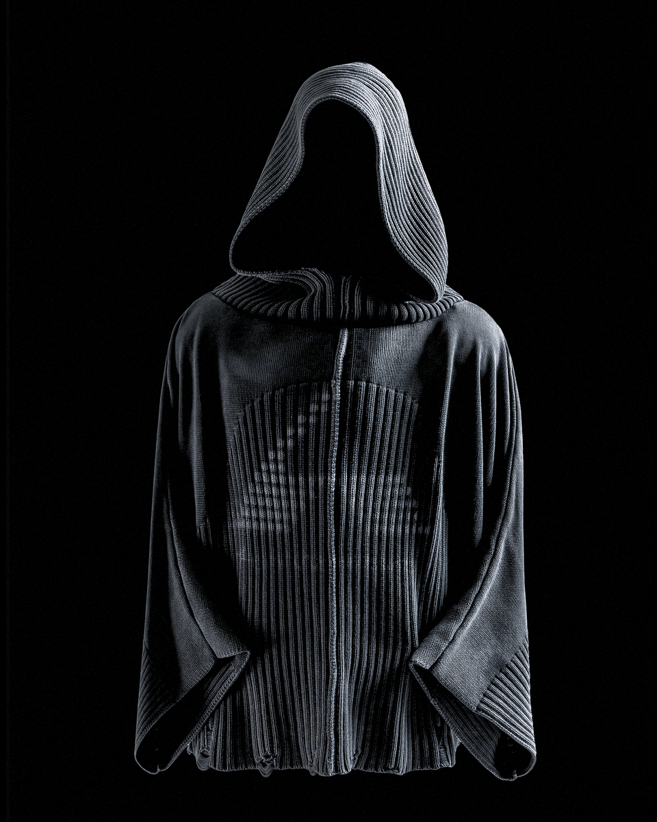 Knit Hoodie - Black – Huni Design