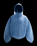 <tc>Zip-Up Hoodie - Medium Heather Grey</tc>