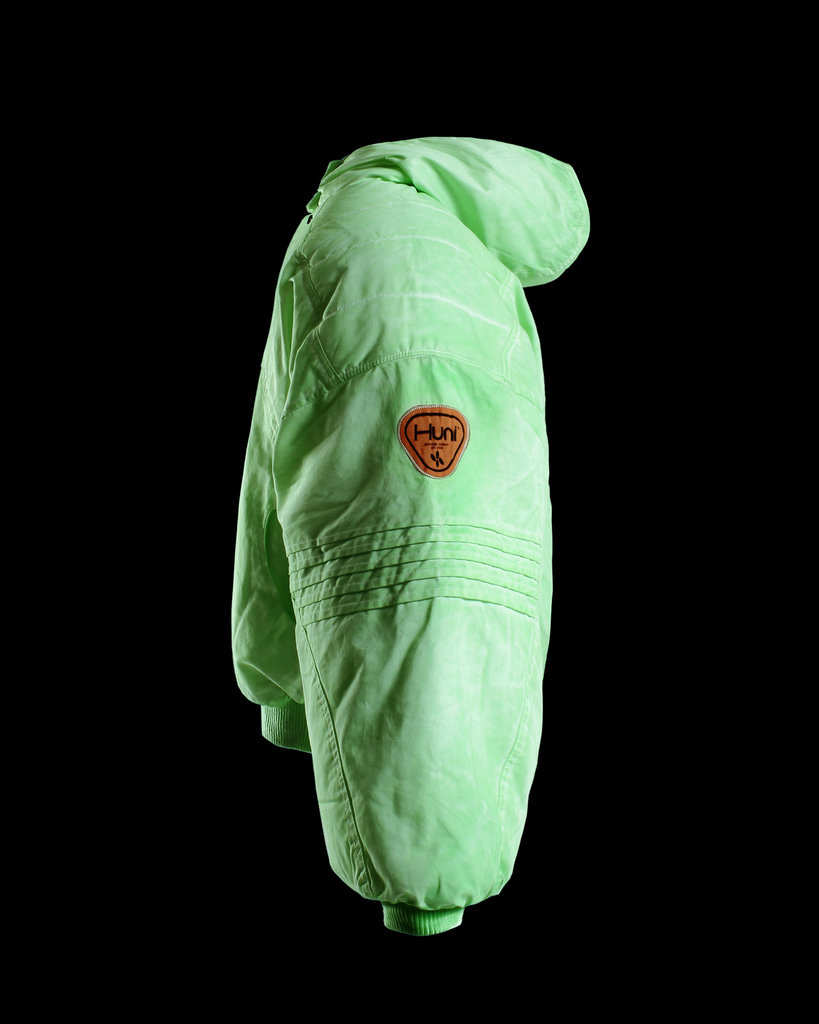 Astronaut Bomber - Lime – Huni Design Astronaut Bomber - Lime – Huni Design