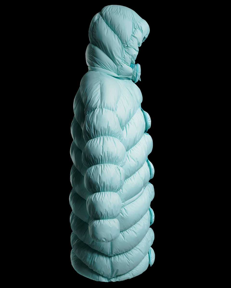 Puffer Coat - Blue – Huni Design