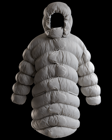 Puffer Coat - Grey