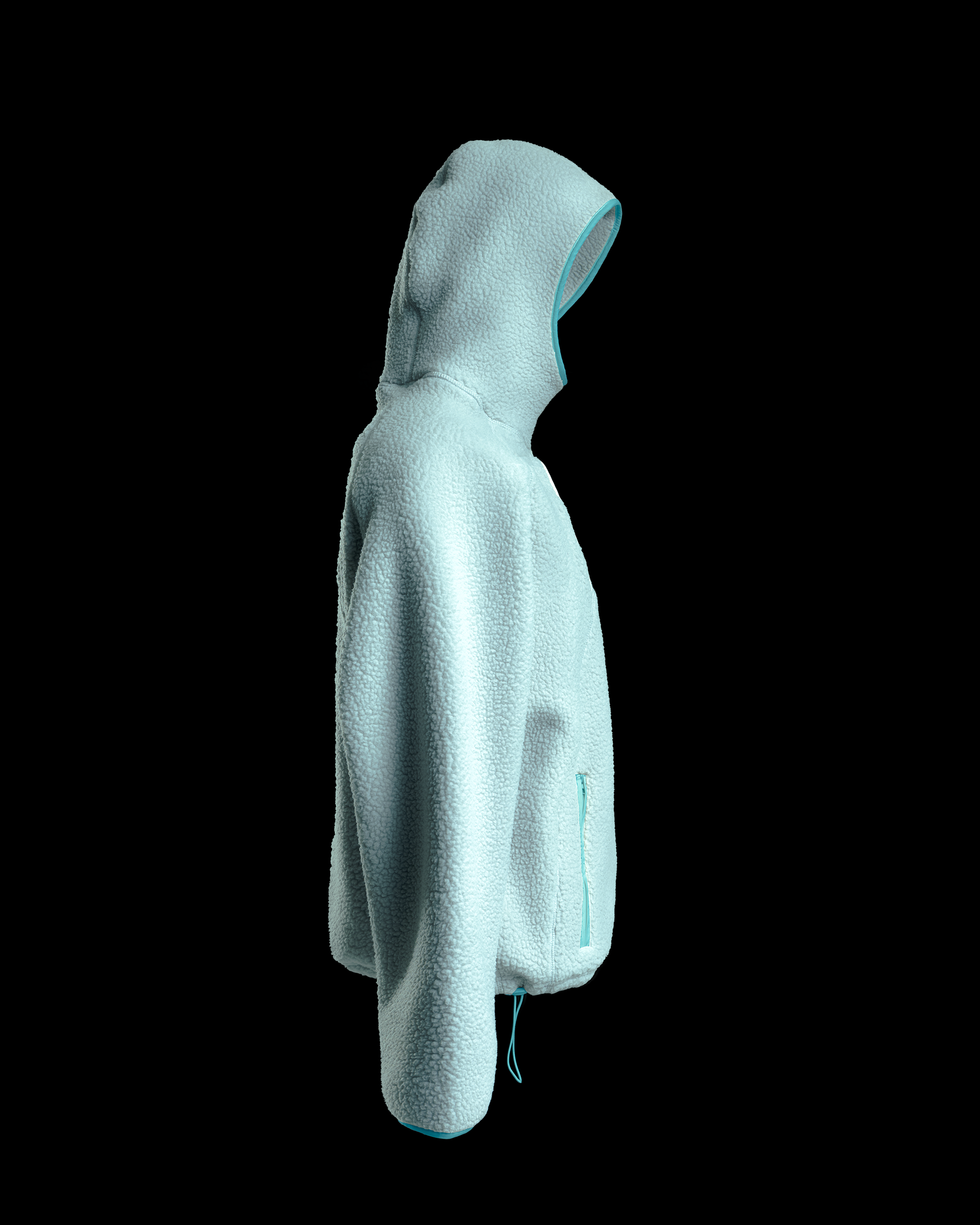 Fleece Hoodie - Blue – Huni Design