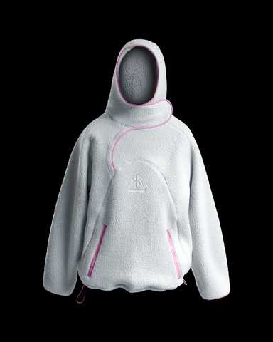 Fleece Hoodie - White