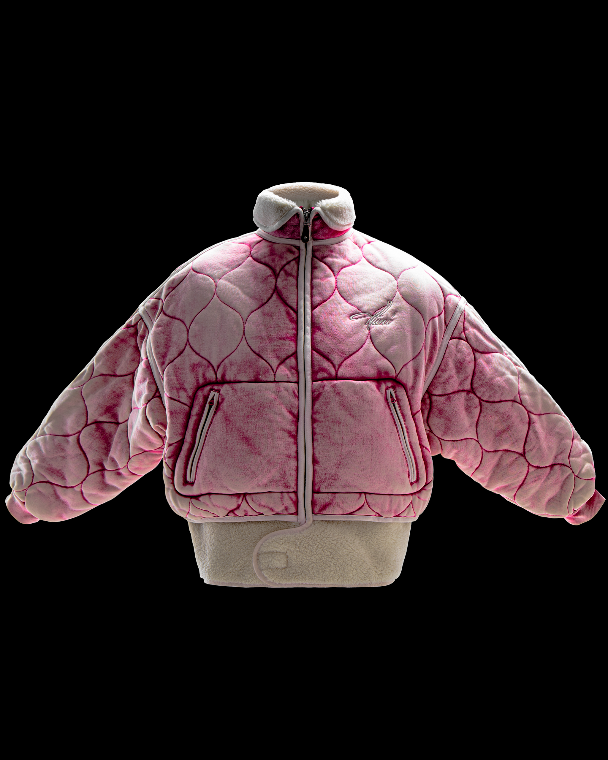 Aviator Jacket - Vintage Pink (Strong Wash) – Huni Design