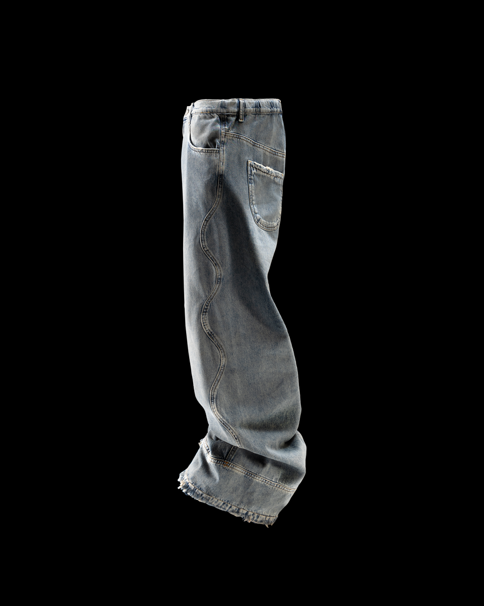 Wavy Jeans - Stone Blue – Huni Design