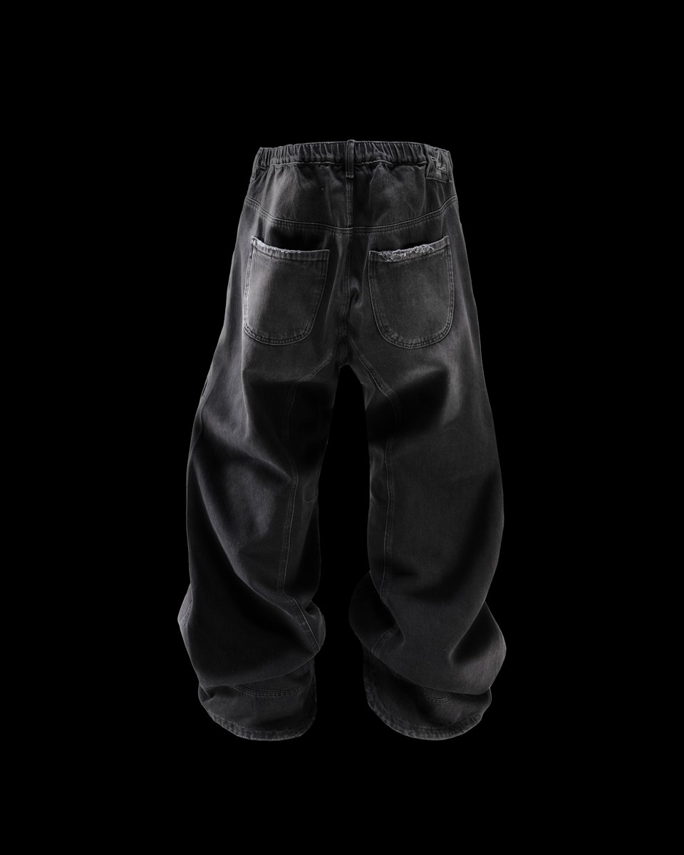 Wavy Jeans - Washed Black – Huni Design