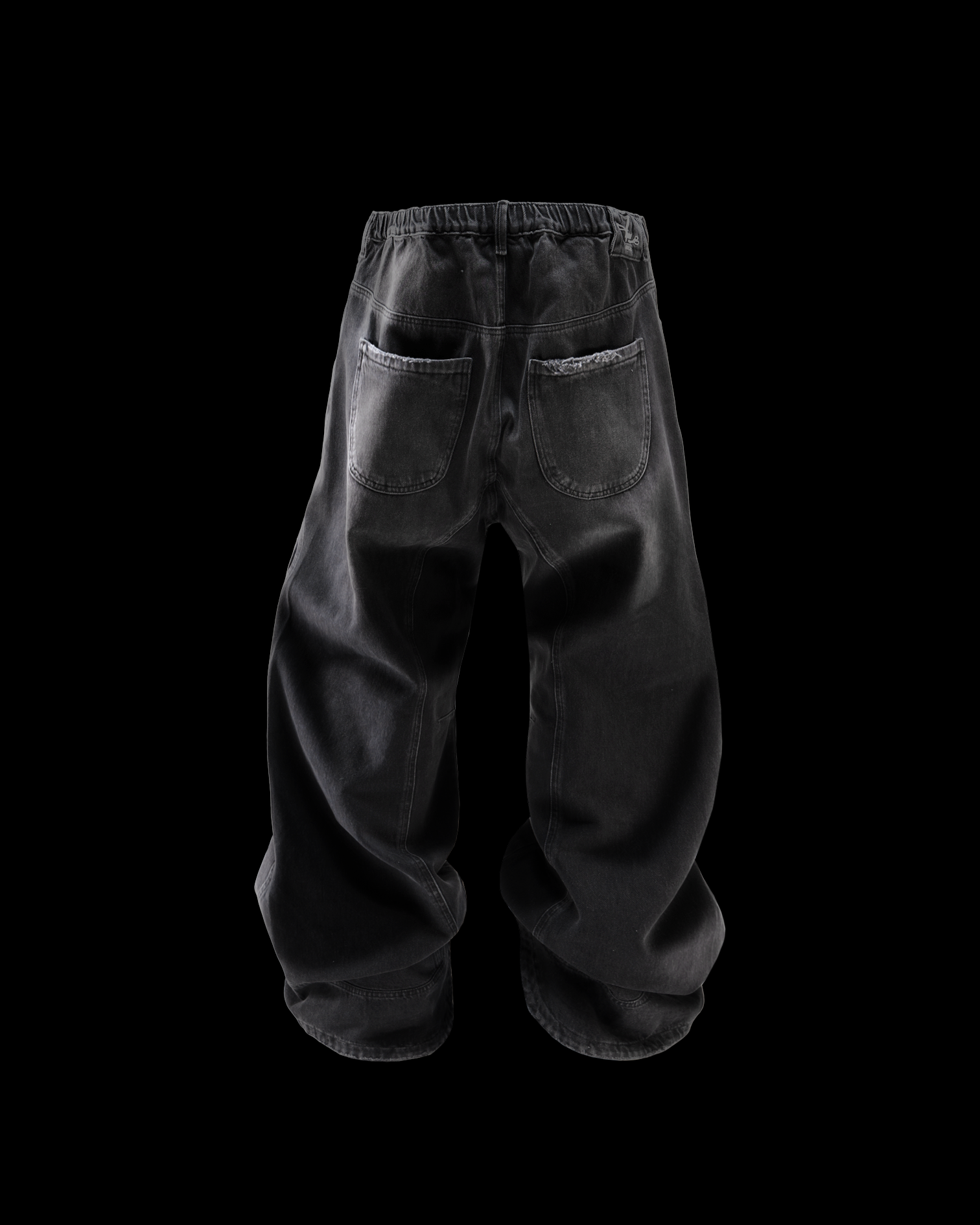 Wavy Jeans - Washed Black – Huni Design